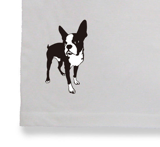 ペチャ犬Tシャツ「ボストンテリア」ホワイト3