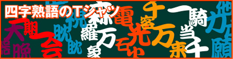 四字熟語のTシャツトップイメージ